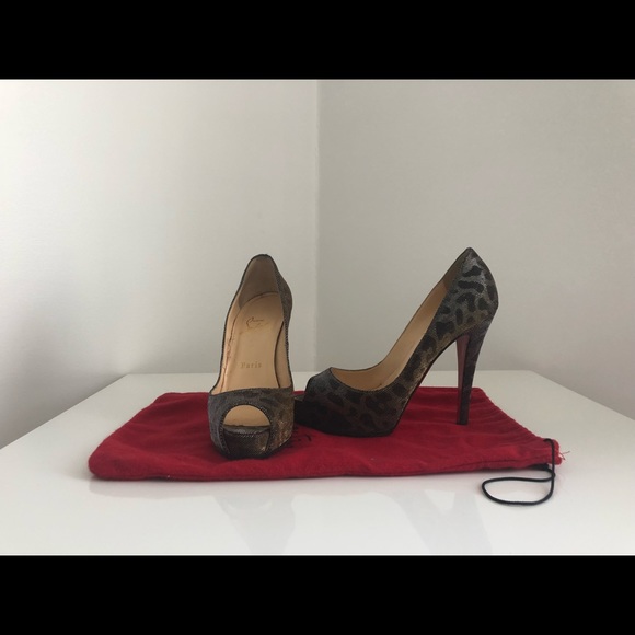 Sparkle effect leopard Christian Louboutins - Picture 2 of 5